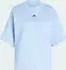 adidas 3 Stripes Studio Boyfriend T-Shirt kurzarm glow blue (Damen) (KX3167)