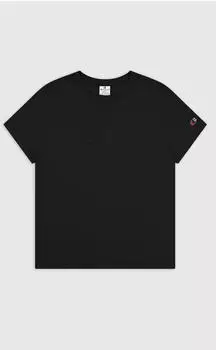Champion Logo Tonal T-Shirt kurzarm schwarz (Damen) (117650-KK001)