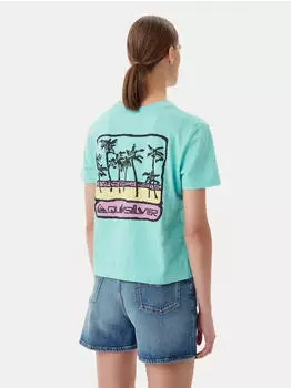 Quiksilver Standard T-Shirt kurzarm aqua sky (Damen) (EQWZT03181-bgh0)