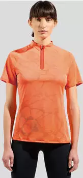 Odlo Ascent Chill-Tec Poloshirt kurzarm living coral melange (Damen) (554221-37804)