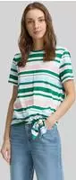 Tom Tailor Denim 1040186_37161, TOM TAILOR DENIM Damen T-Shirt mit Knoten-Detail,