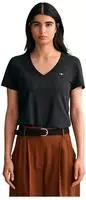 Gant T-Shirt Shield 4200750 Schwarz Regular Fit Female