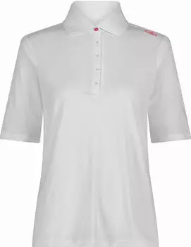 CMP Stretch Pique Uni Poloshirt kurzarm wei&szlig; (Damen) (31T5056-A001)