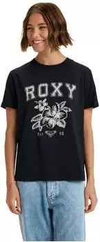 Roxy Oceanregular Poster T-Shirt kurzarm anthracite (Damen) (ERJZT06017-kvj0)