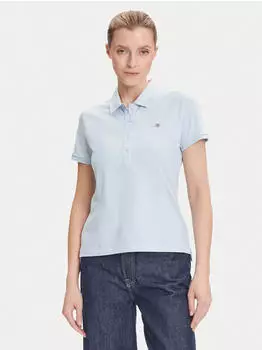 Gant Sunfaded V-Neck T-Shirt kurzarm fresh blue (Damen) (4200867-457)