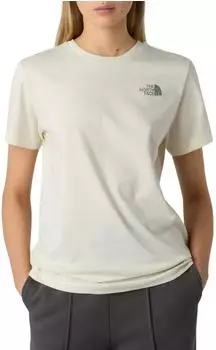 The North Face Redbox Relaxed T-Shirt kurzarm white dune/slate moss (Damen) (NF0A87NK-EBE)