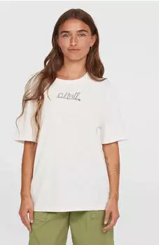 ONeill Essentials Script T-Shirt kurzarm snow white (Damen) (1850223-11010)