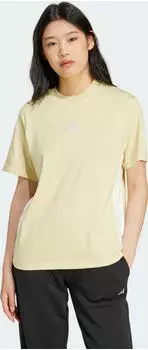 adidas Essentials 3-Streifen Cotton T-Shirt kurzarm powder yellow/white (Damen) (JE1234)