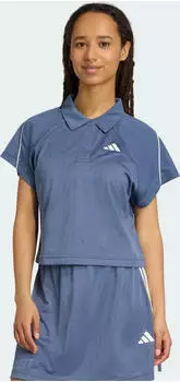 adidas Stadium 3-Streifen vom Tennis inspiriertes Poloshirt kurzarm preloved ink/off white (Damen) (JY3422)