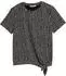 Tom Tailor Knoten-Detail T-Shirt kurzarm black white dotted print (Damen) (1040186-38411)