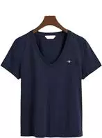 Gant 4200750, Gant Damen T-Shirt SHIELD Regular Fit M marine