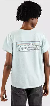 Patagonia P-6 Logo Responsibili-Tee T-Shirt kurzarm p6 outline virtually blue (Damen) (37567-POVL)