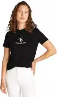 Calvin Klein Jeans T-Shirt Shadow Graphic J20J225545 Schwarz Regular Fit Female