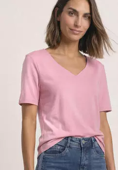 Street One Ada T-Shirt mit Herzausschnitt Vintage (A325094) vintage blush