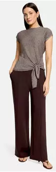 Cartoon Kurzarmshirt mit Kragen (20724422) brown melange