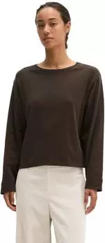 Marc O'Polo Langarmshirt aus geb&uuml;rstetem Single Jersey (67047344) burnt coffee