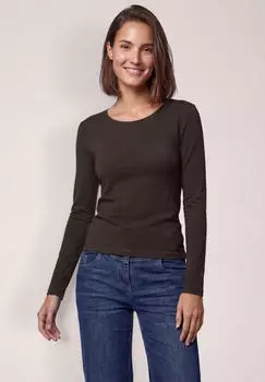 Cecil Style Pia Langarmshirt (B319928) truffle brown