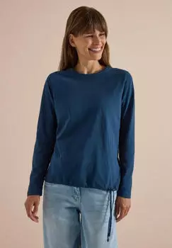 Cecil 3232372 Langarm Shirt mit Rundhals und Tunnelzug (B325807) moonlight blue