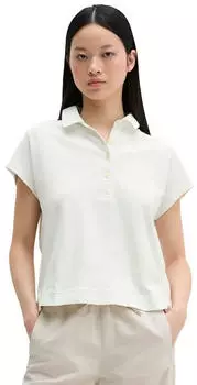 Marc O'Polo Poloshirt aus Slub Jersey (5000013275) grey white