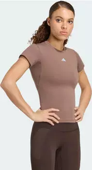 adidas 3-Streifen Studio Baby T-Shirt kurzarm earth strata (Damen) (KY8002)