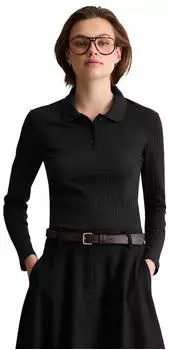 Marc O'Polo Polo-Longsleeve slim schwarz (5000016173_0001)