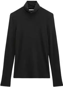 Marc O'Polo Rollkragen-Longsleeve slim schwarz (5000012921_0001)