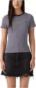 Levi's Essential HM SS Tee Taillierter Schnitt (KK0018) mila stripe peacoat