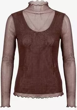 Zero Langarmshirt mit Muster / Transparenter Look (30739908) beige/braun