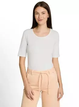 Tom Tailor Basic T-Shirt mit Rundhalsausschnitt (1051232) whisper white
