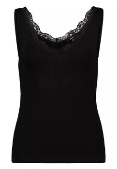 Zero Tr&auml;gertop mit Spitzenkante (864150) black beauty