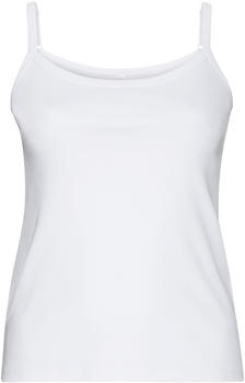 Sheego Casual Basic Top mit Spaghettitr&auml;gern wei&szlig; (112482-00010)