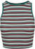 Urban Classics Ladies Rib Stripe Cropped Top white/green/firered (TB1931-1316)