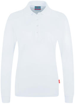 Hakro Damen-Longsleeve Poloshirt Performance weiß (215-01)
