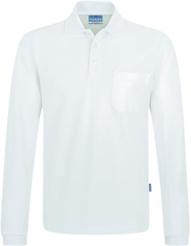 Hakro Longsleeve-Pocket-Poloshirt Top white (809-01)