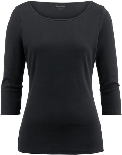 hessnatur Shirt aus Bio-Baumwolle schwarz (46239-89)