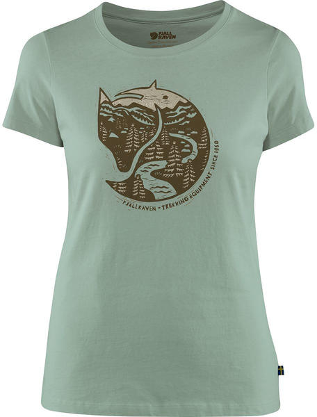 Fjällräven Arctic Fox Print T-Shirt W sage green