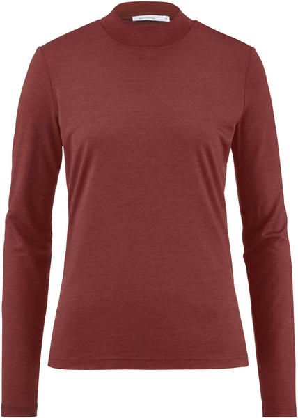 hessnatur Shirt aus Bio-Schurwolle mit Seide rot (4863456)