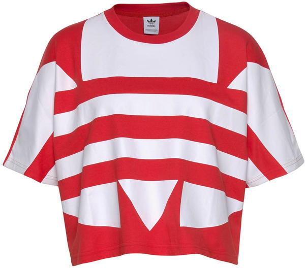 Adidas Large Logo T-Shirt lush red/white