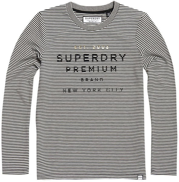 Superdry Dunne Stripe LS Graphic Top black (W6000004A)
