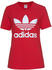 Adidas Originals Trefoil T-Shirt Damen lush red/white (FM3302)
