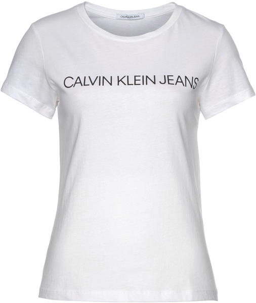 Calvin Klein Institutional Logo Slim Fit Tee (J20J207879) white