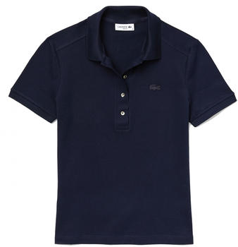 Lacoste Women's Stretch Cotton Piqué Polo Shirt navy blue (PF5462-166)