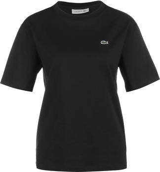 Lacoste Women's Crew Neck Premium Cotton T-Shirt black (TF5441-031)