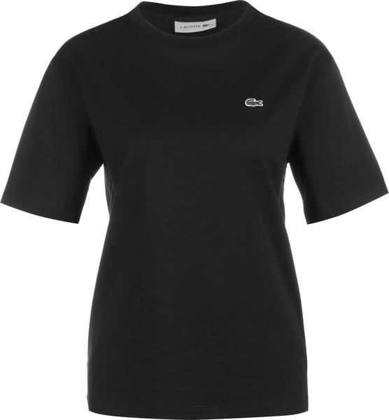 Lacoste Women's Crew Neck Premium Cotton T-Shirt black (TF5441-031)