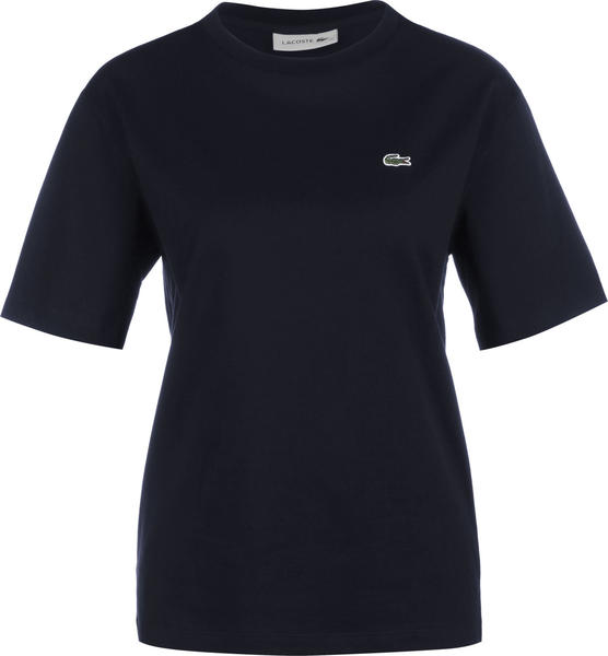Lacoste Women's Crew Neck Premium Cotton T-Shirt navy blue (TF5441-166)