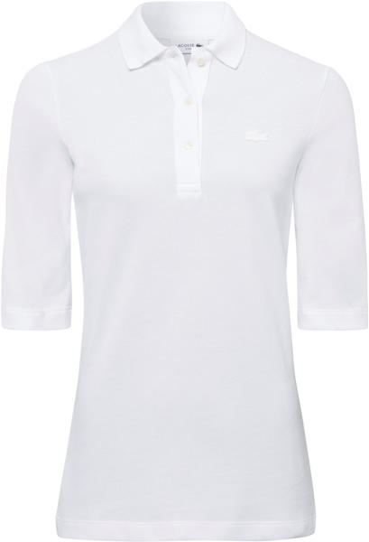 Lacoste Women's Lacoste Classic Fit Supple Cotton Polo Shirt white (PF0503-001)
