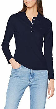 Lacoste Women's Slim Stretch Piqué Lacoste Polo Shirt navy blue (PF5464-166)