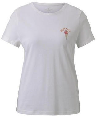 Tom Tailor Printed Shirt whisper white (1019453)