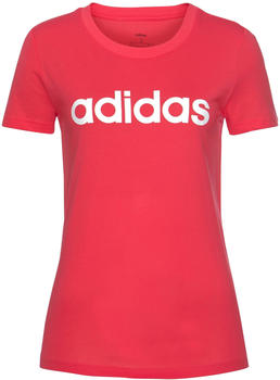 Adidas Women's Essentials Linear Tee core pink/white (FM6427)