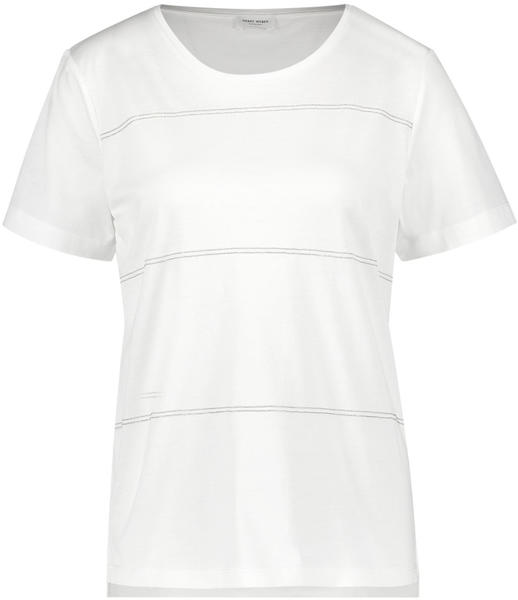 Gerry Weber 1/2 Arm Shirt mit Glitzersrteifen white (1-370252-35052-99700)